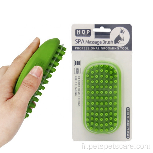 Brosse de douche pour animaux de compagnie pour chats de toilettage brosse de bain